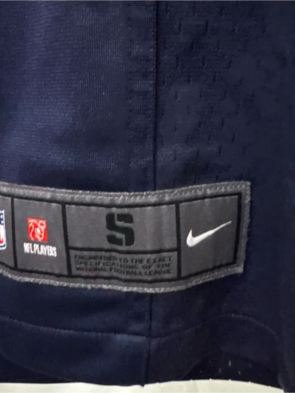Men's Navy Blue and Red Football Jersey - Schaub #8